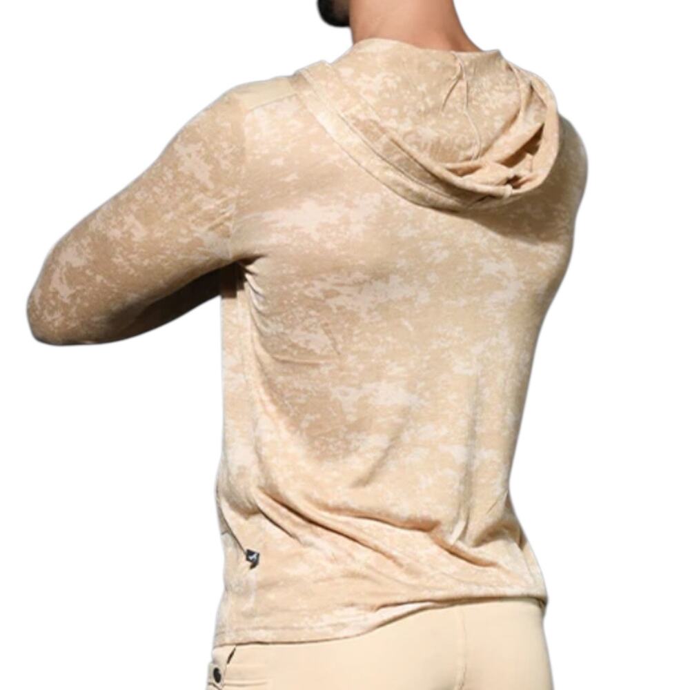 Andrew Christian Special Forces Capsule Enlist Hoodie Sand Medium - Picture 8 of 12